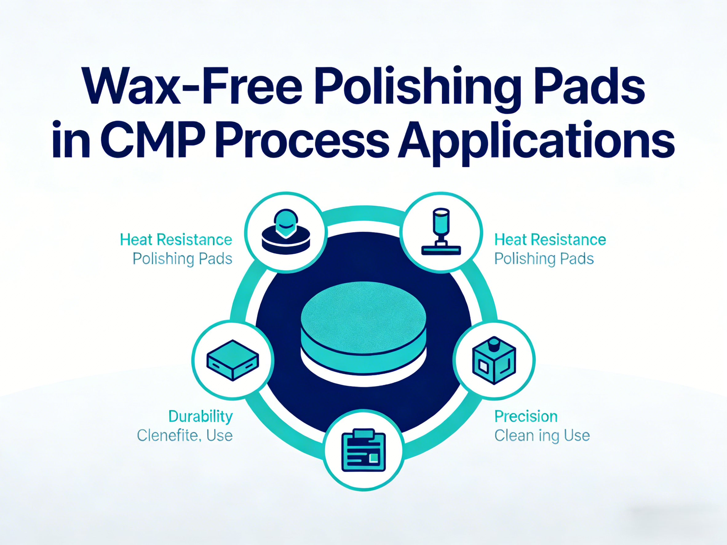 Wax-Free Polishing Pads in CMP Process Applications