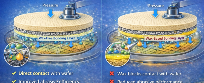 Wax-Free vs Wax Polishing Pads in CMP Processing