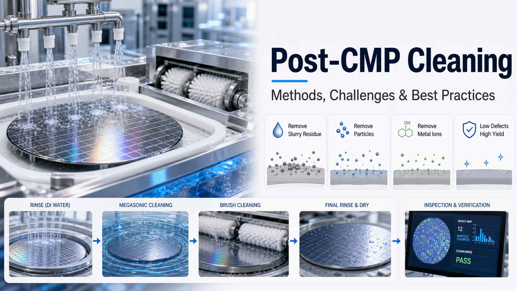 Post-CMP CleaningMethods, Challenges & Best Practices