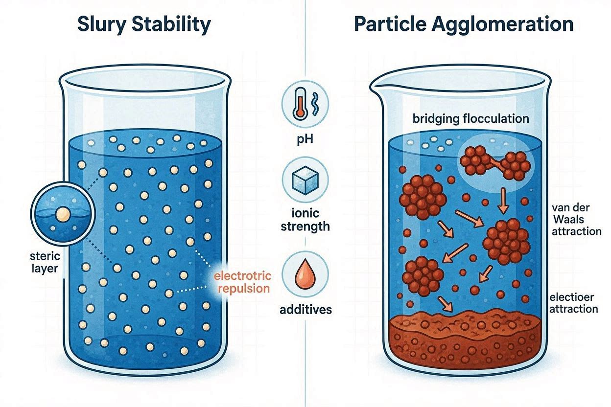 CMP Slurry Stability and Particle Agglomeration