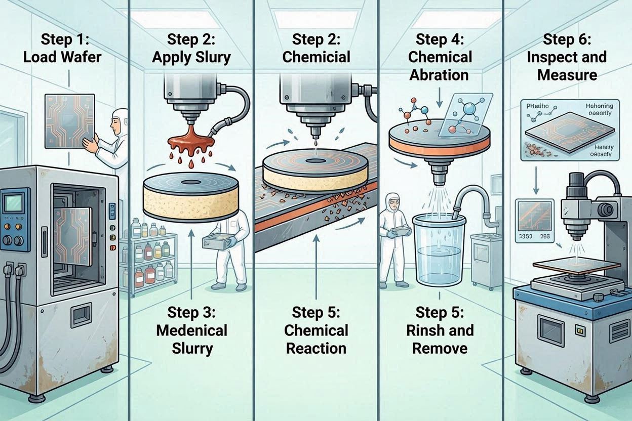 How CMP Equipment Works: A Step-by-Step Process Guide – CMP Slurry ...