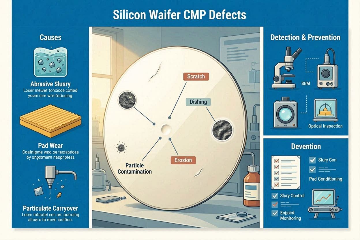 Silicon Wafer Surface Defects in CMP Causes, Detection & Prevention