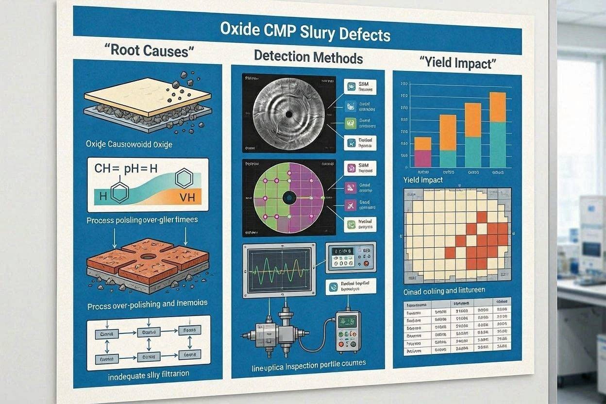 Oxide CMP Slurry Defects: Root Causes, Detection Methods & Yield Impact
