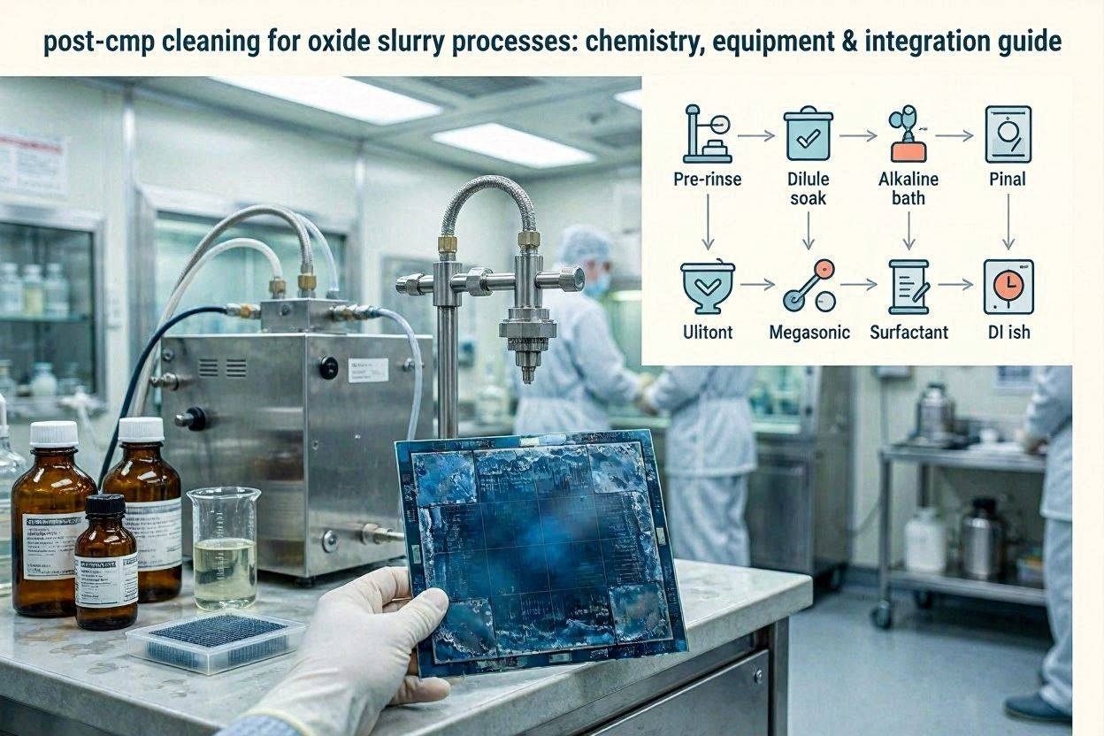 Post-CMP Cleaning for Oxide Slurry Processes: Chemistry, Equipment & Integration Guide